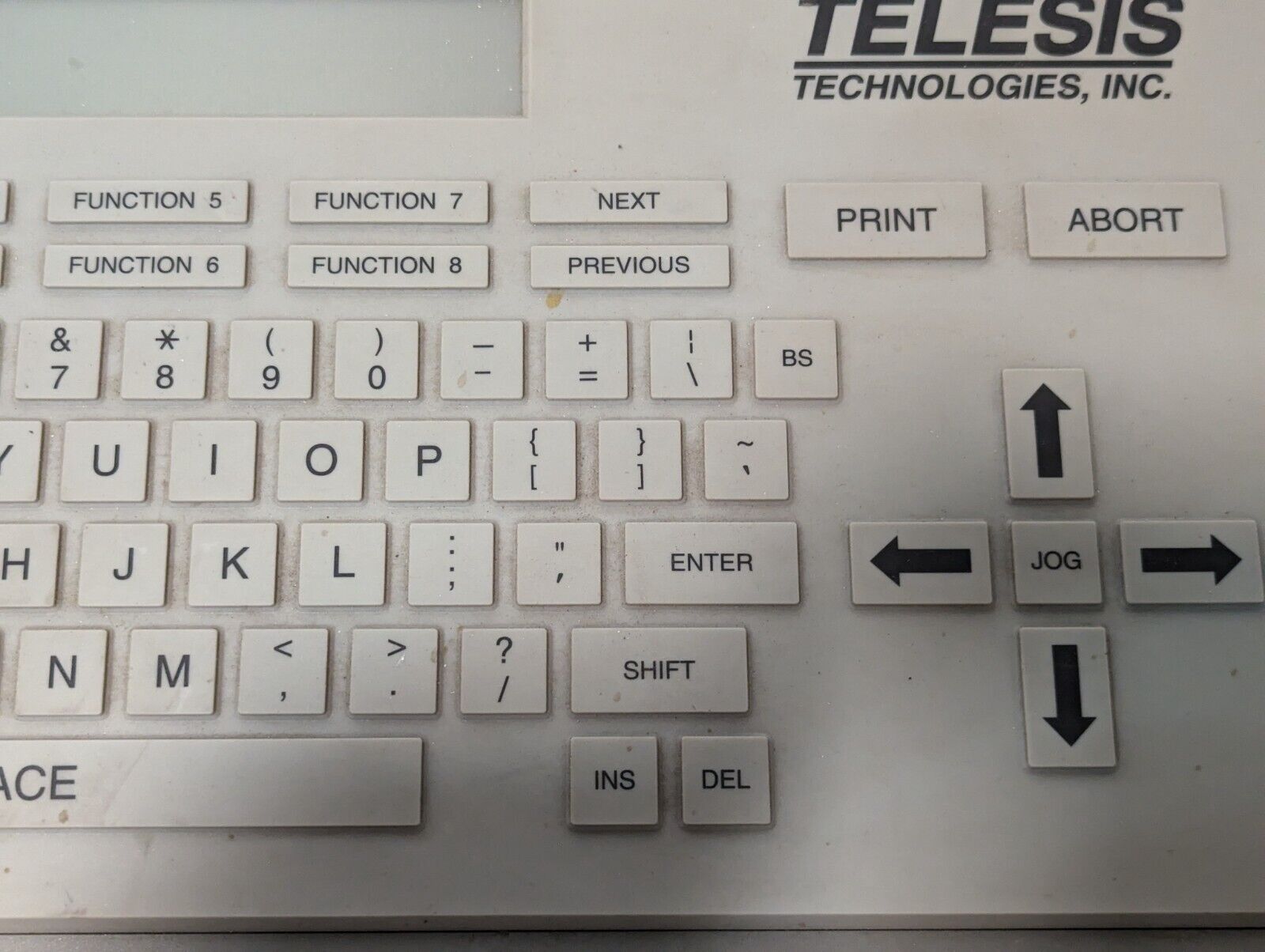 Telesis TMC400/1700 LCD Controller Key Board w/o Cable - Free Shipping+Returns