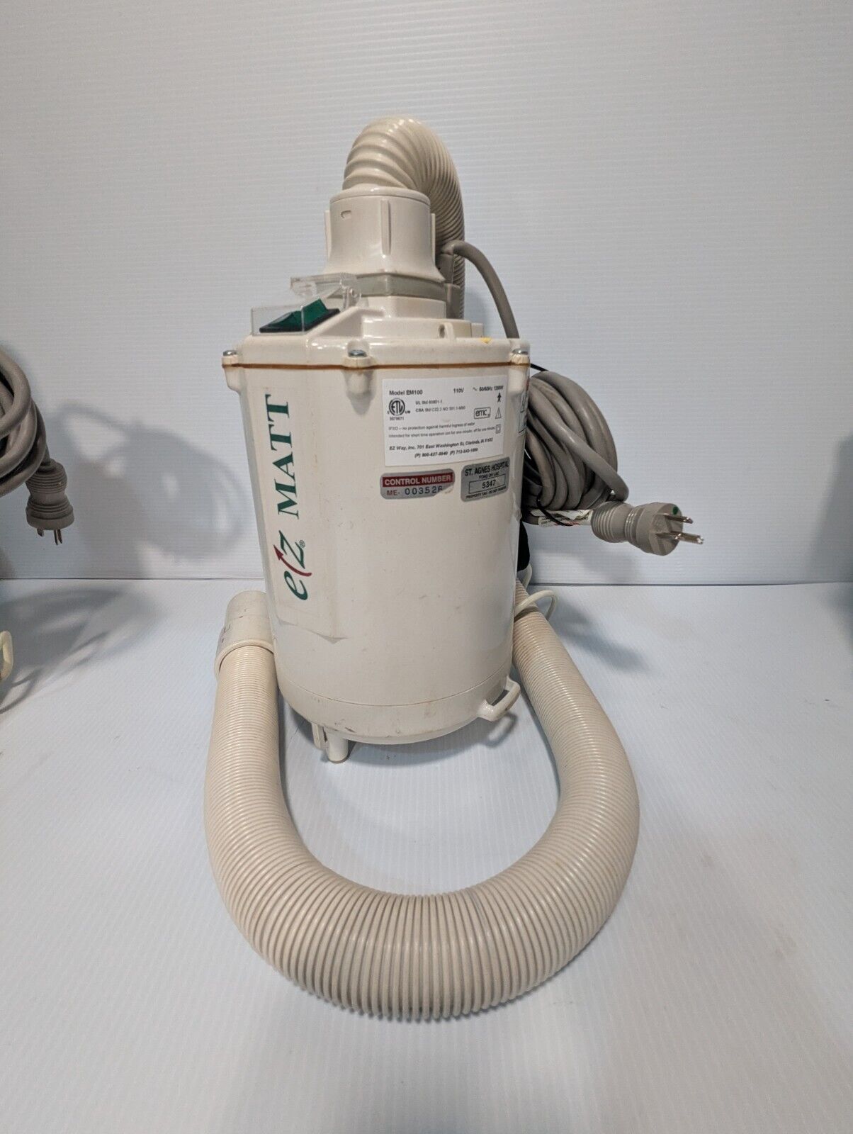 EZ MATT EM100 Air-Matt Hovermatt Air Transfer System Pump, 1200W - Free Shipping