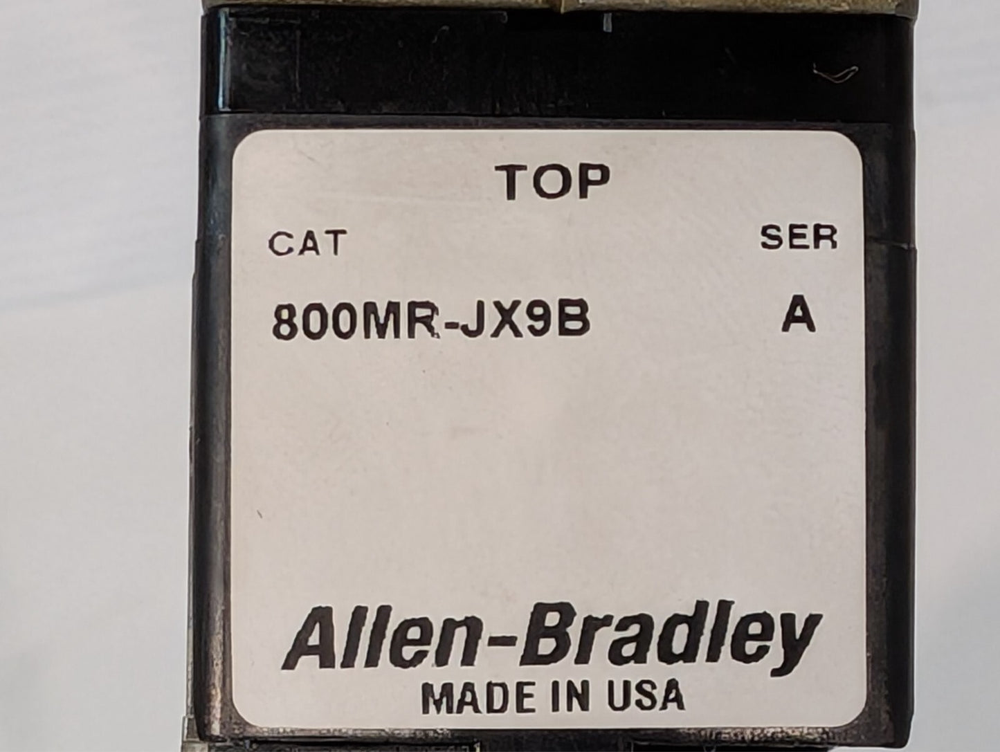 Allen Bradley 800MR-JX9B Ser. A 3 Pos Momentary Oil Tight Selector Switch