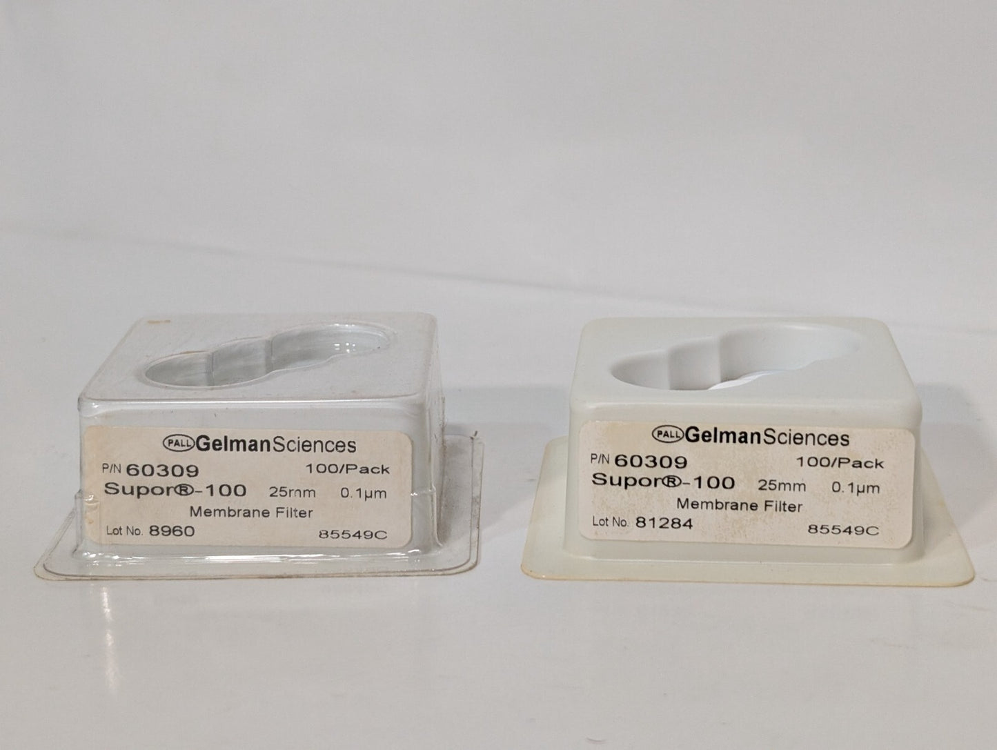 2 Packs: Pall Gelman Sciences 60309 Supor-100 Membrane Filter Discs, 25mm, 0.1μm