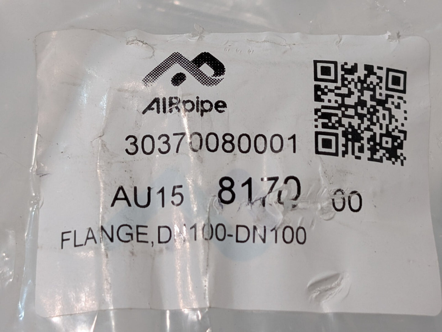 AIRpipe 8170 Aluminum Flange Kit, 100mm (4") ANSI Flange to 100mm (4") Pipe