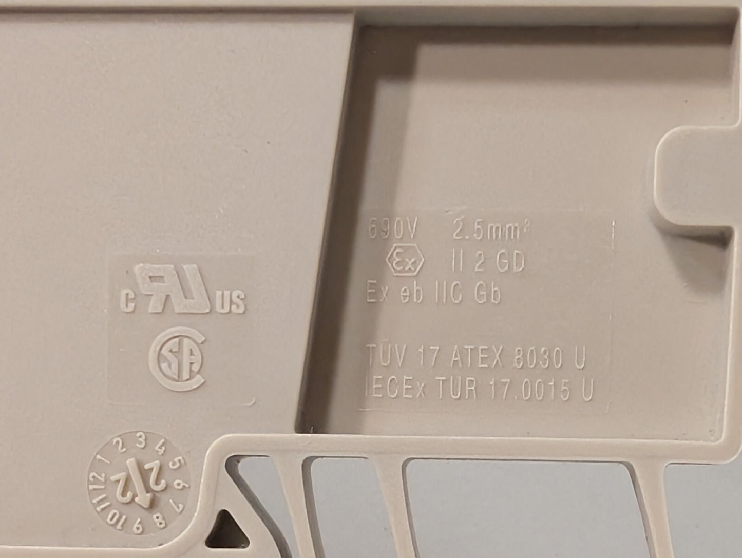 Weidmüller AAP12 2.5 LI Snap-On Modular Distribution Terminal Block 800V 2.5 mm²