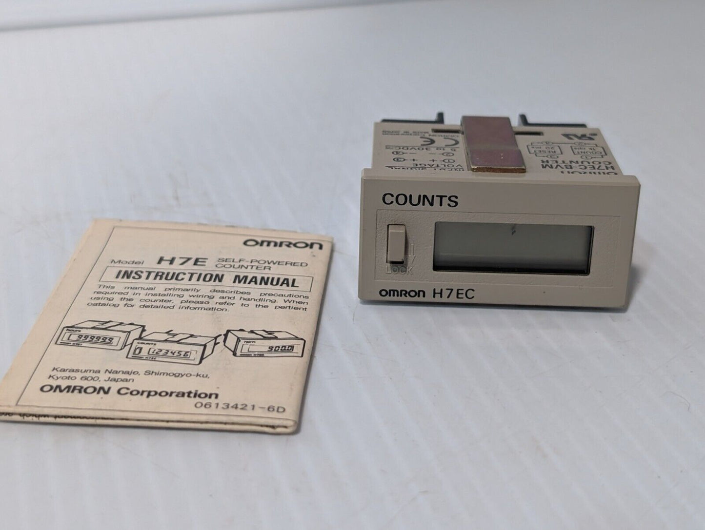 Omron H7EC-BVM 8-Digit LCD Digital Total Counter 5-30V DC - Free Shipping