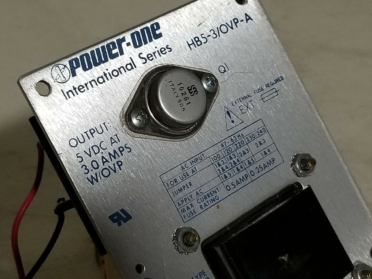 Power-One International Series HB5-3/OVP-A, Output 5VDC for Varian 9686960B