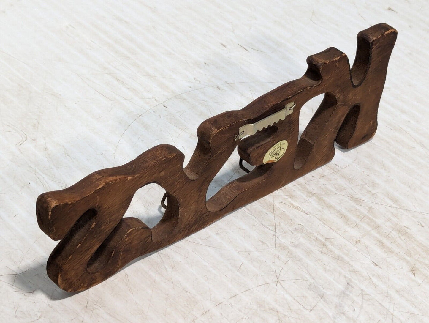 Vintage Rustic Wood Key Sign, 4 Hanging Key Hooks - Free Shipping