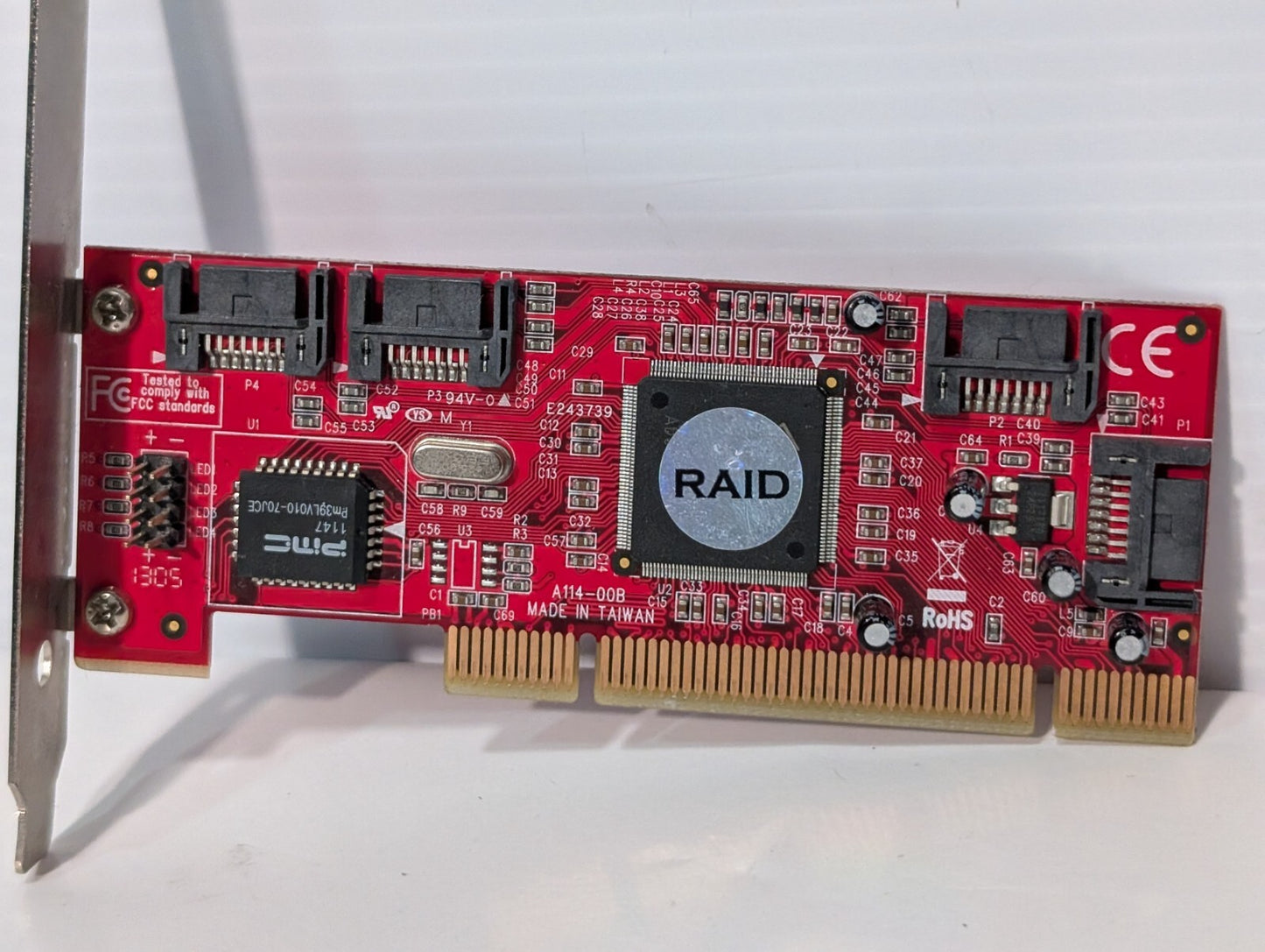 StarTech A114-00B - 4 Port PCI SATA RAID Controller Adapter Card, PCISATA4R1