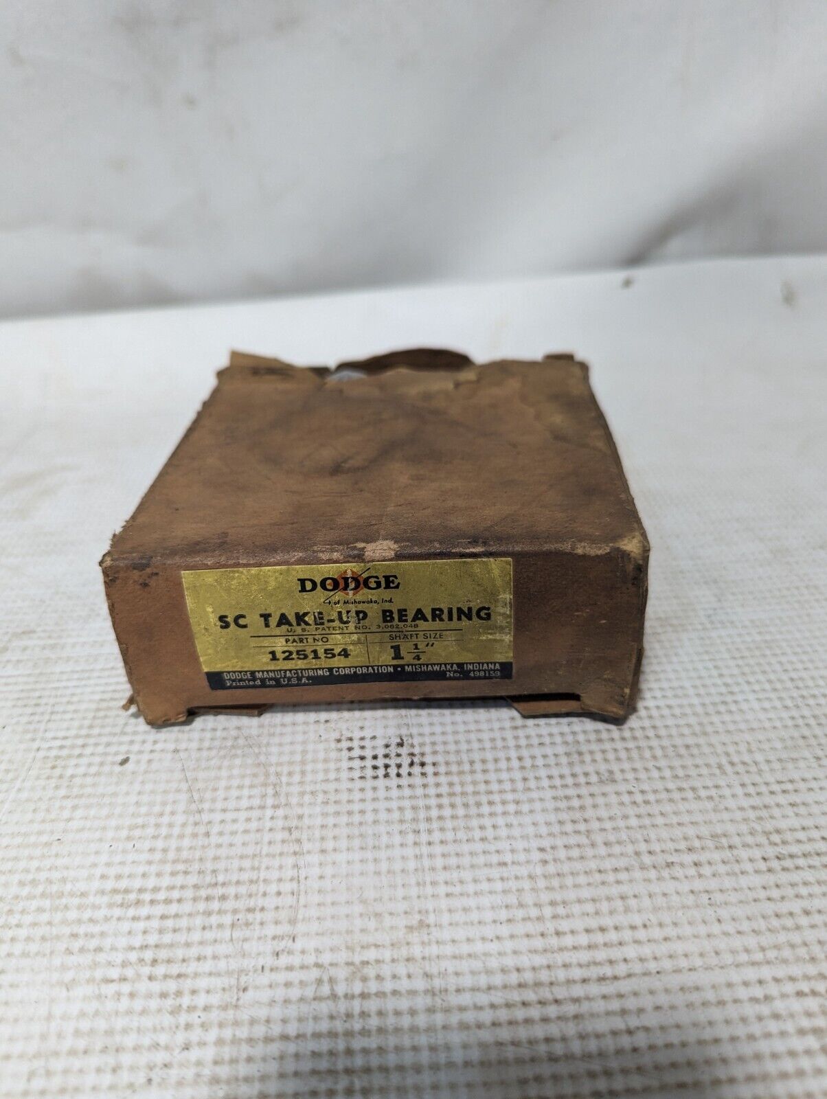 Dodge 125154 SC take-up bearing, 1-1/4 inch shaft size