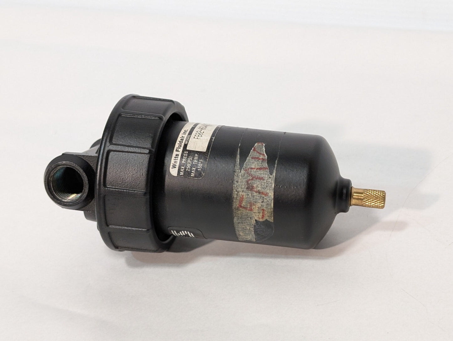 Watts Fluidair F602-03WJ M5 Pneumatic Filter, 250psi, 150º F Max Temp
