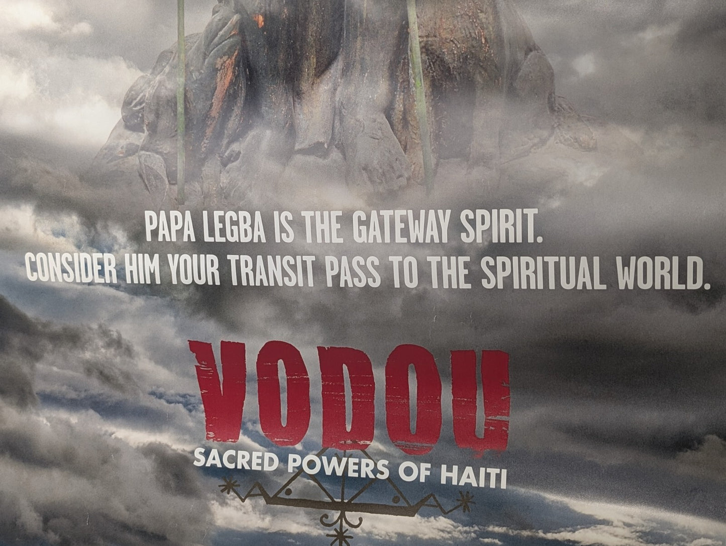 The Field Museum Chicago Bus Stop Advertisement Poster Haiti Voodoo Papa Legba