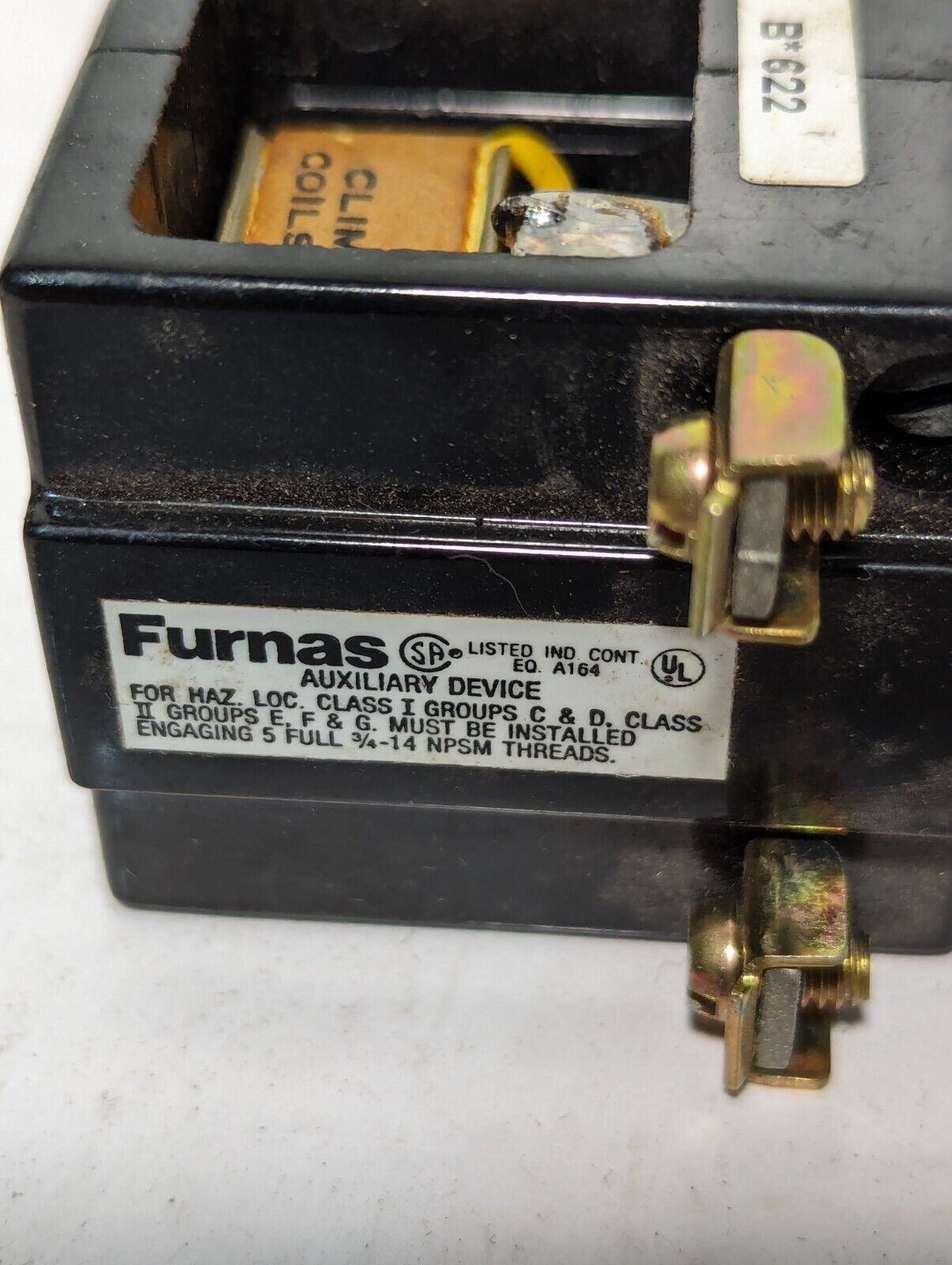 Furnas Electric 51PA5G3 Auxiliary Device, Green Illumination, 120vac Max, Ser A