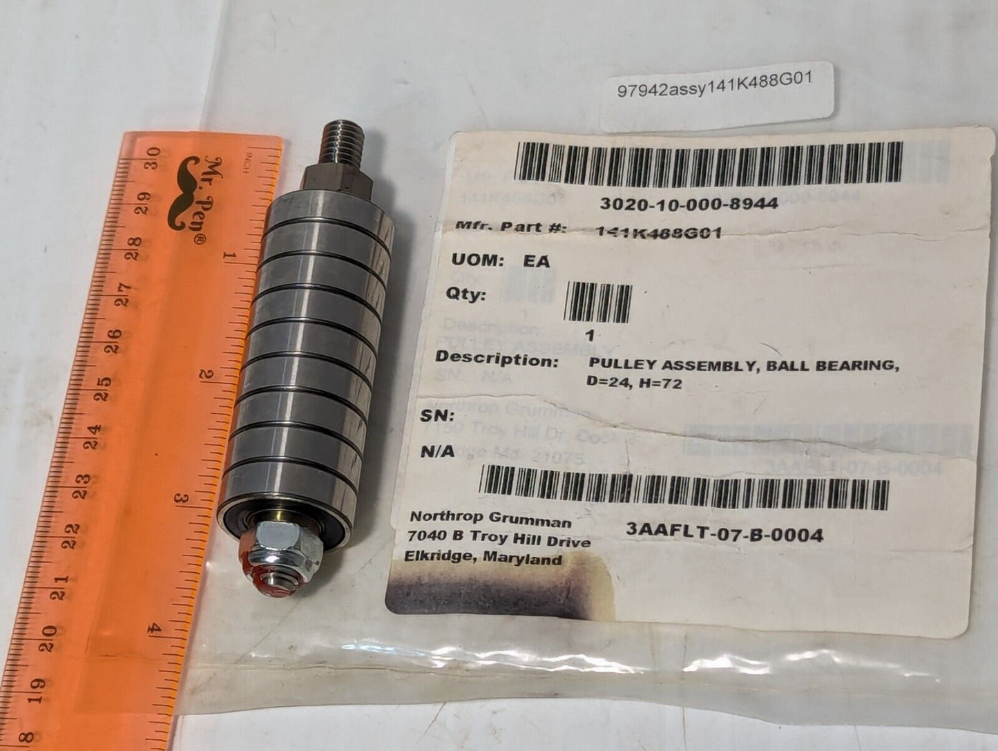 Ball Bearing Pulley Assembly 3020-10-000-8944 141K488G01 - Free Shipping