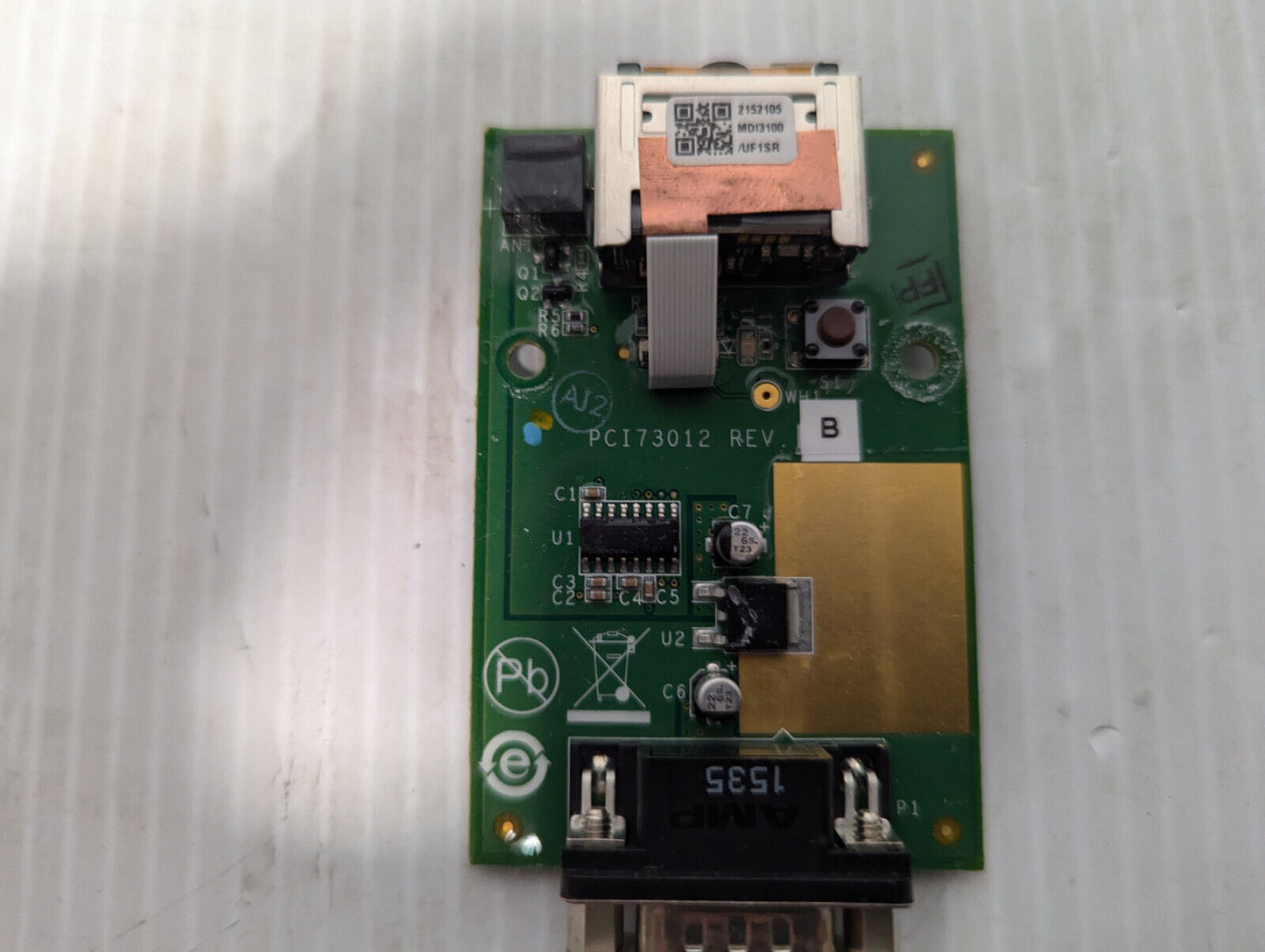 PCI73012 REV B Circuit Board with 1535 LCom Amp Connection 1017-068