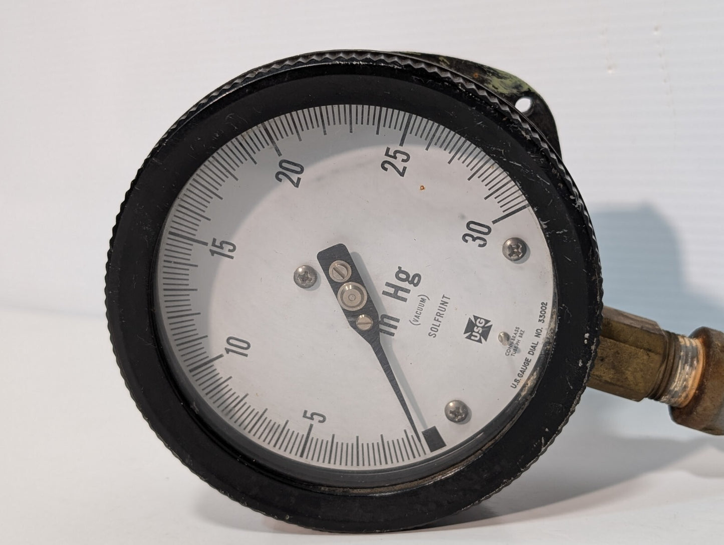 US Gauge (Ametek) 33002 Vacuum Gauge, 0-30psi, 4.5" Dial Face, 1/2"npt