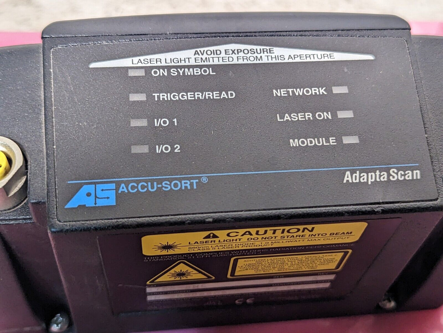Accu-Sort 2755-SN5 Adaptascan bar code accessory, 500 scans/sec, factory repair