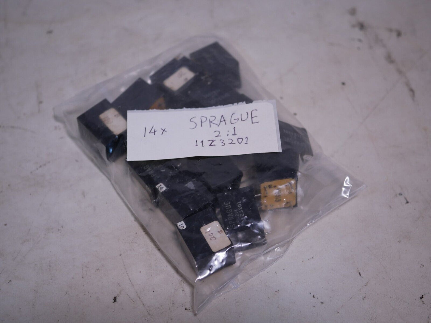 Lot of 14 Sprague 11Z3201 pulse transformer with a 2:1 ratio