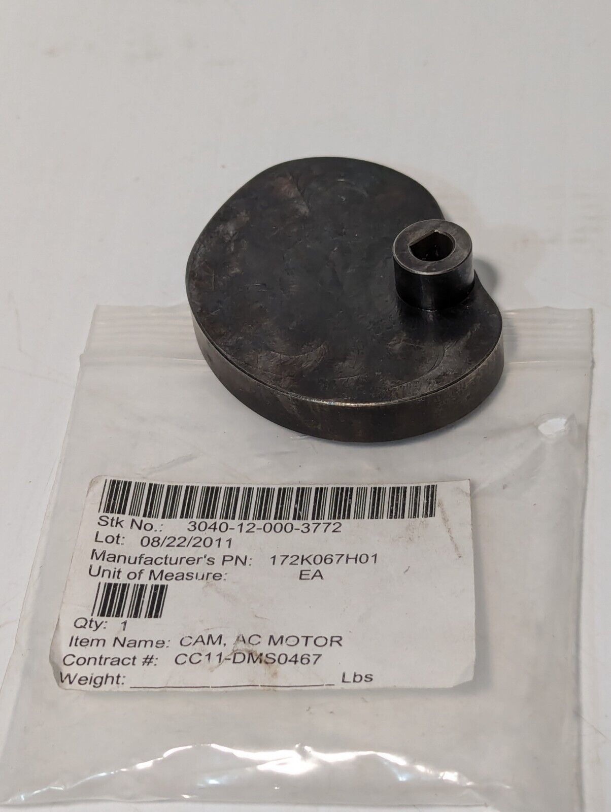 172K067H01 AC Motor Cam as pictured - Free Shipping
