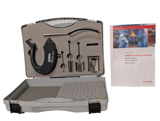 Thermo Scientific HAAKE Viscotester 2 Plus, 399-0200, 6VDC, Portable Padded Case
