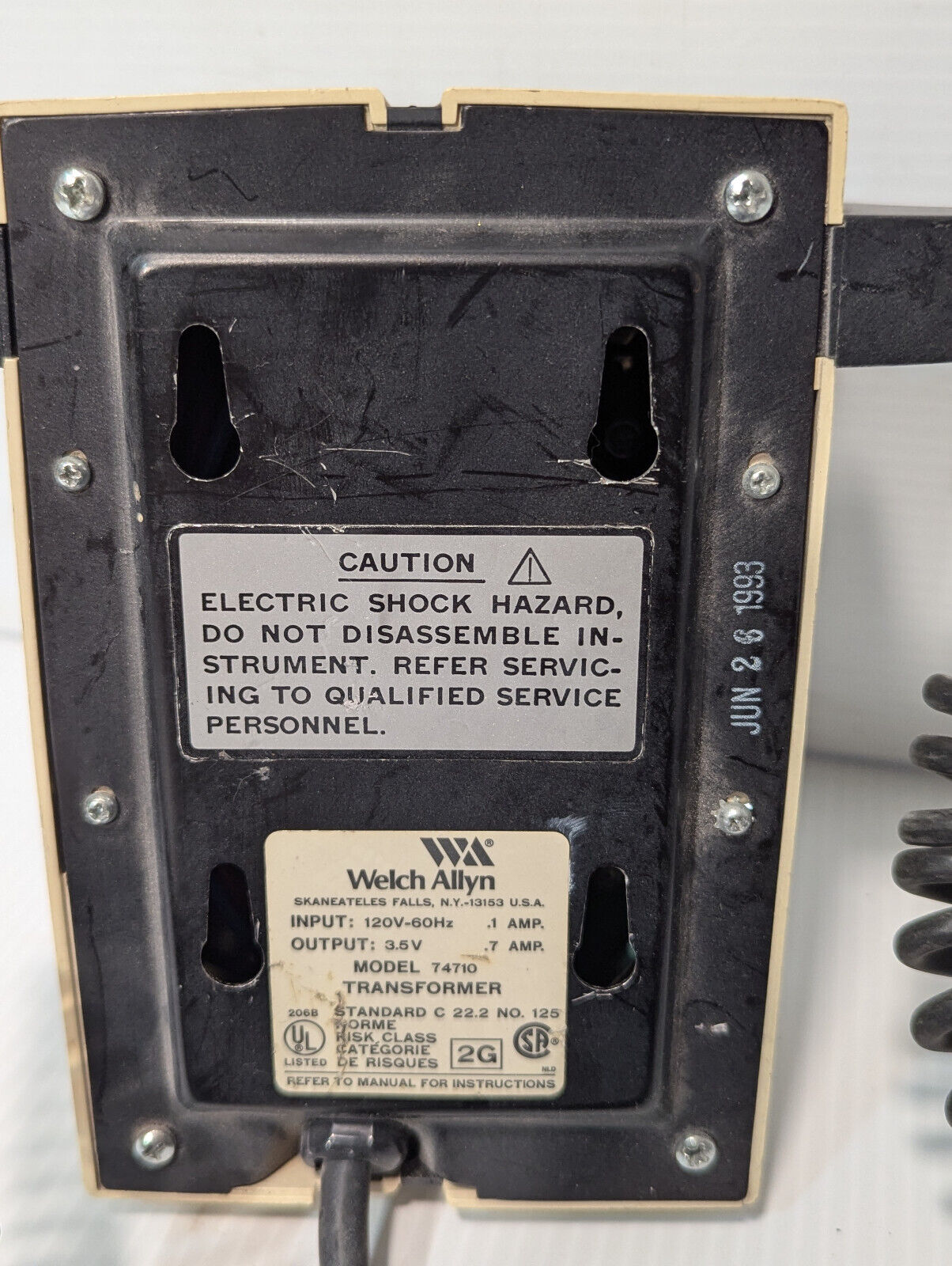 Welch Allyn 74710 Wall Transformer Diagnostics System, no heads, free shipping