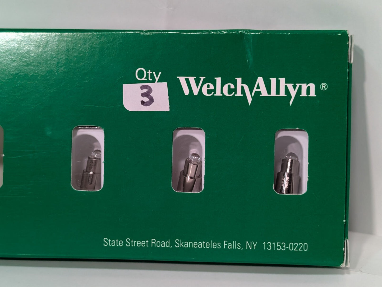 (3) Welch Allyn 06500-U6 Genuine OEM Replacement 3.5v Halogen Lamp for Macroview