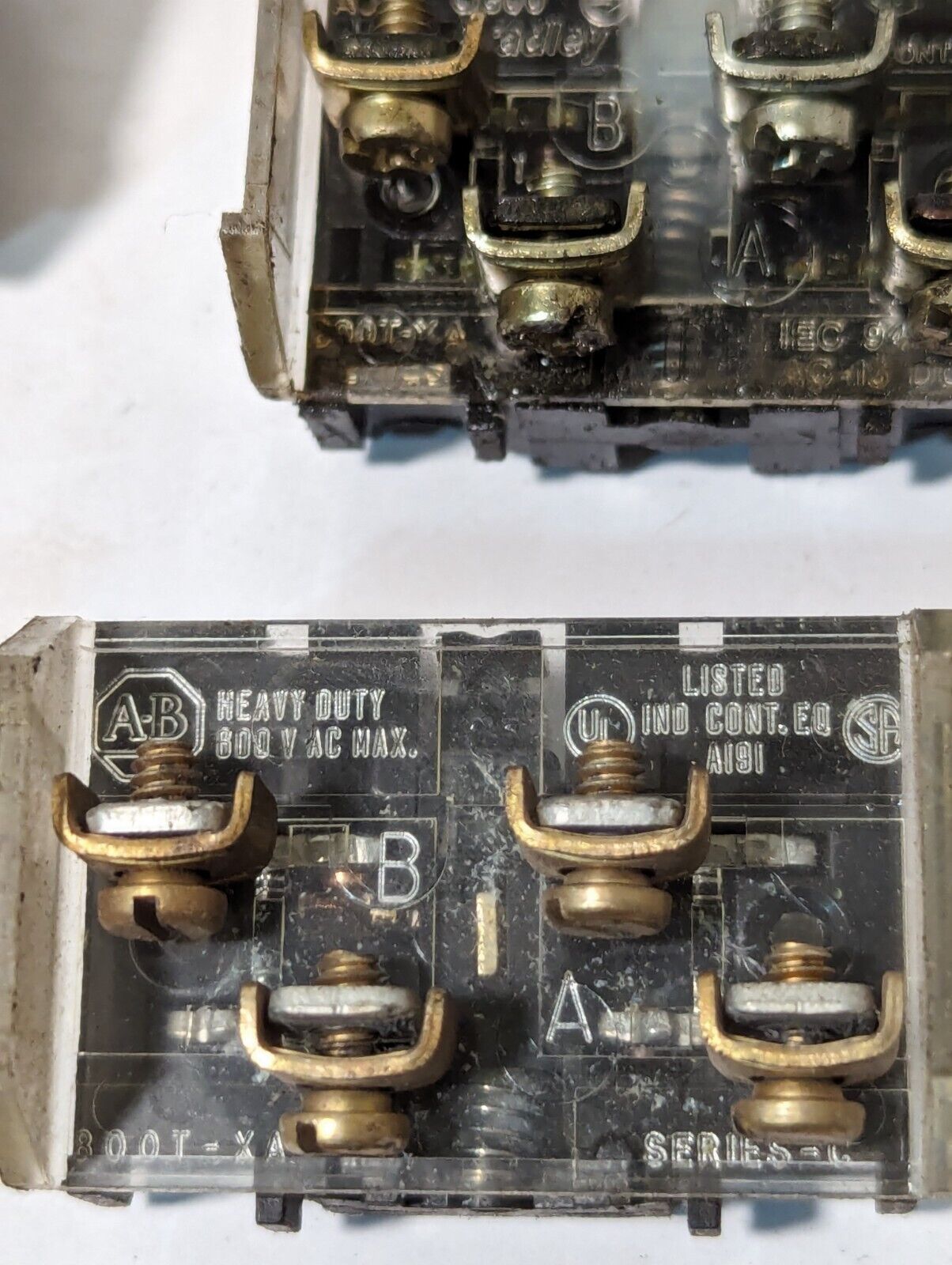 Large Lot (59 Pcs) of Allen Bradley Contact Blocks, Various Types -Free Shipping