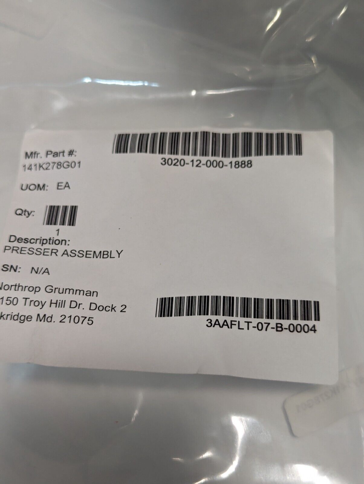 York Presser Assembly 97942assy141K278G01 Wheeled Quad - Free Shipping