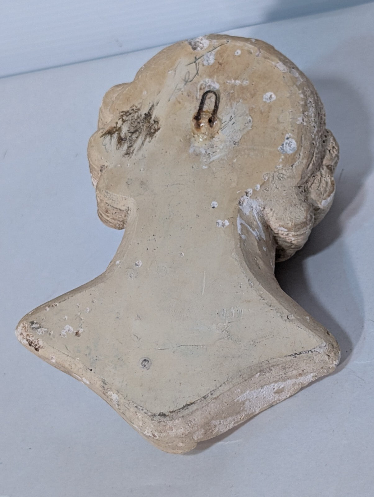 Vintage French King Louis Plaster 3D Bust Wall Plaque