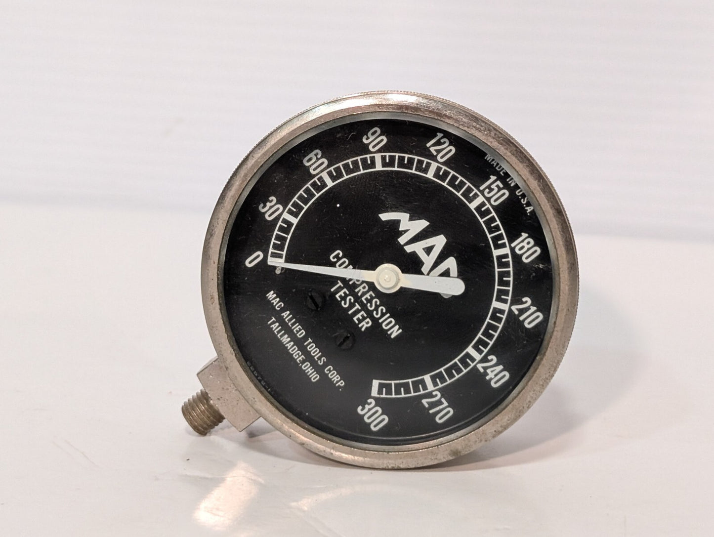 Used Mac Tools 22572-1 Compression Tester Meter Gauge 0-300 PSI Max