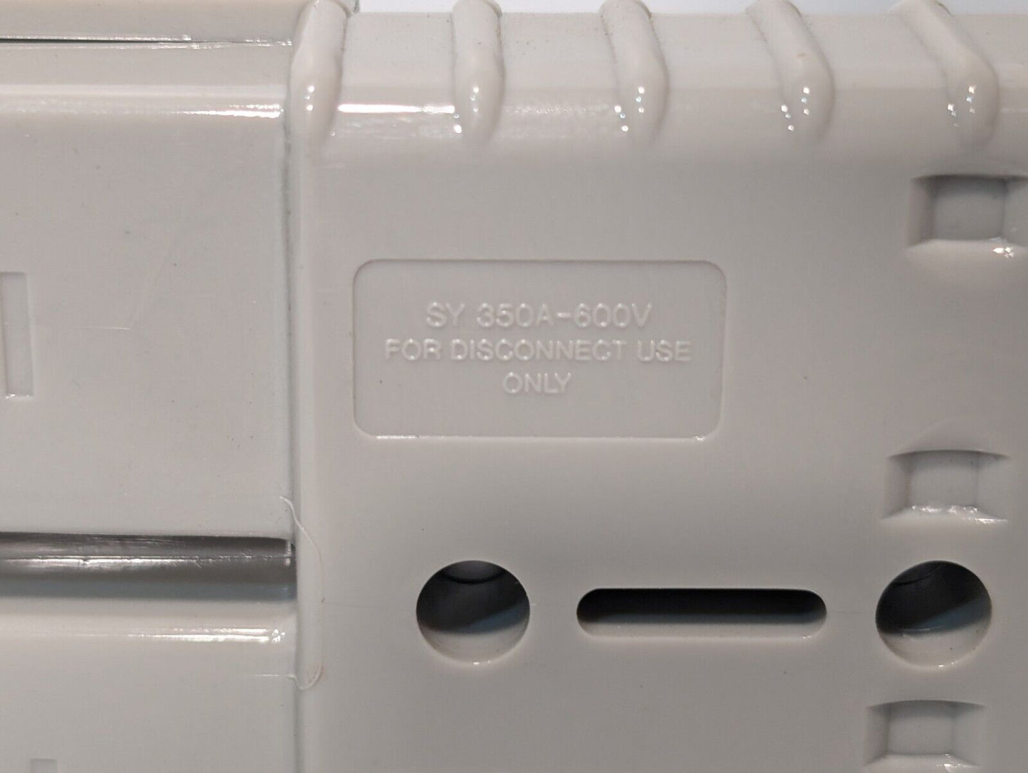 SMH 6A071, SY6320G1, SY350A-600V 2/0 Breakaway Gray Forklift Power Connector