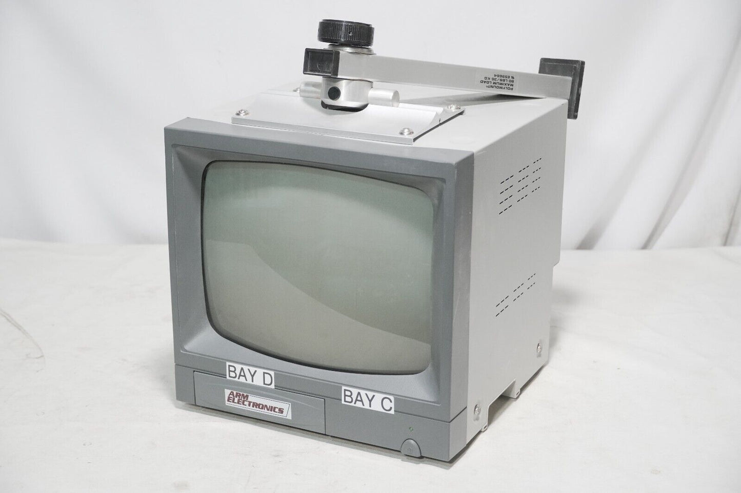 ARM Electronics B12M television, CRT, not turning on, super high resolution B/W