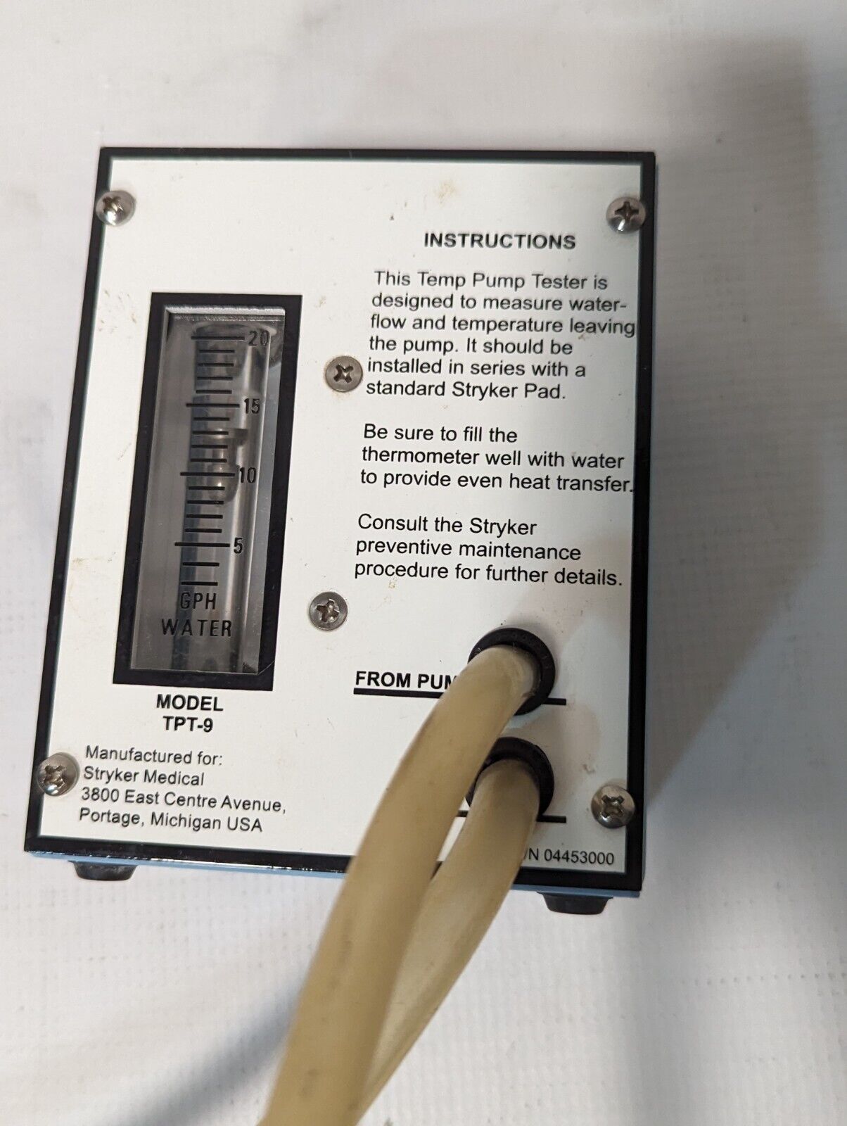 Gaymar Stryker TPT-9 Temp Pump Tester, 04453000 - Free Shipping