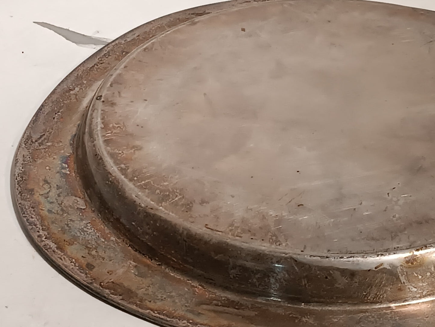 Vintage Glastonbury 503 Silver Serving Plate Art Deco 13" Diameter