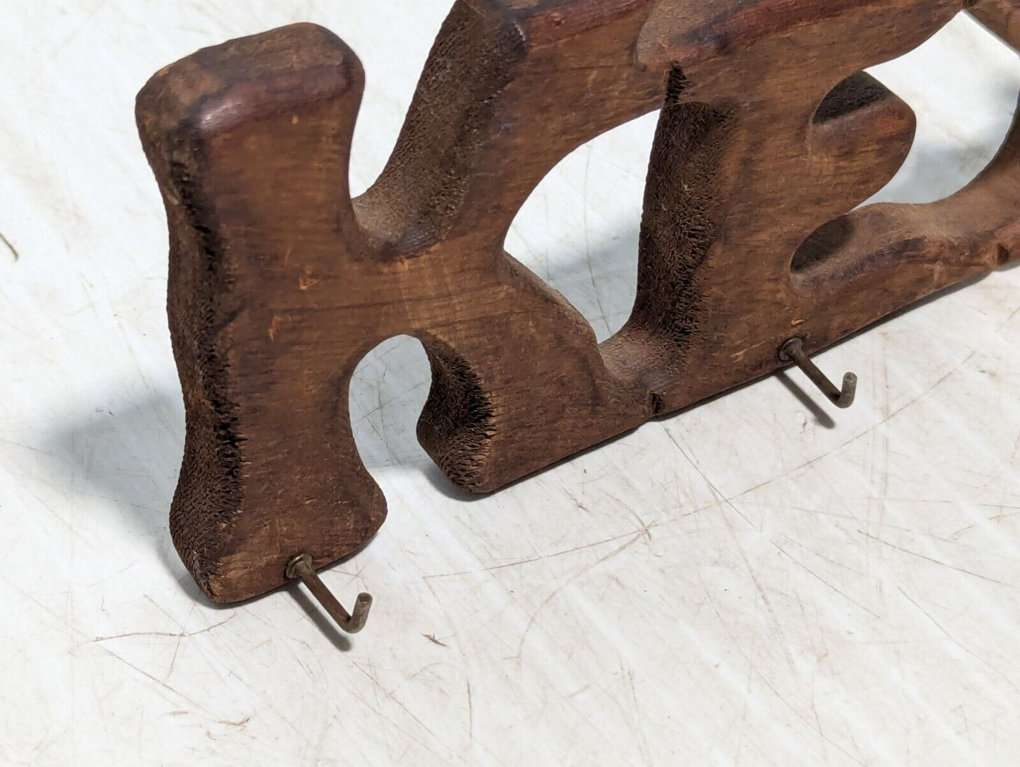 Vintage Rustic Wood Key Sign, 4 Hanging Key Hooks - Free Shipping