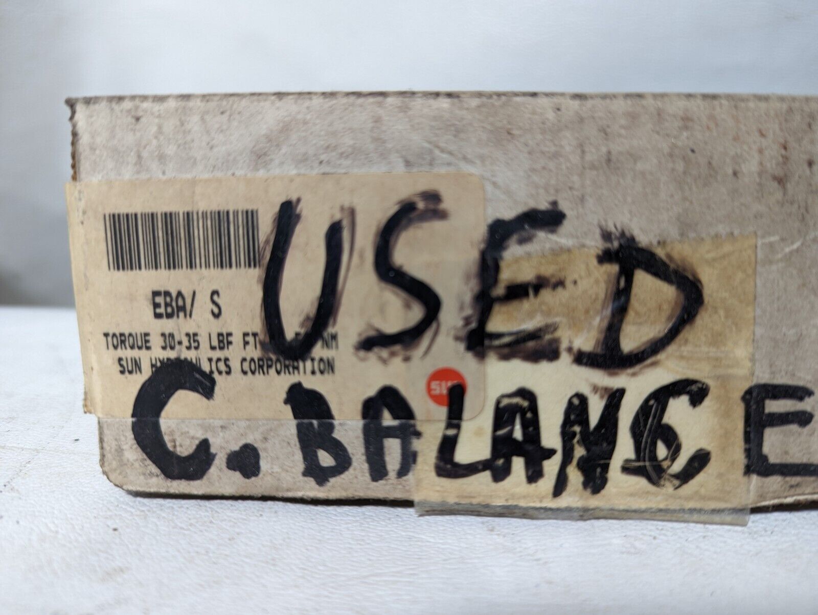 Sun Hydraulics EBA/S block manifold, OA78-A3