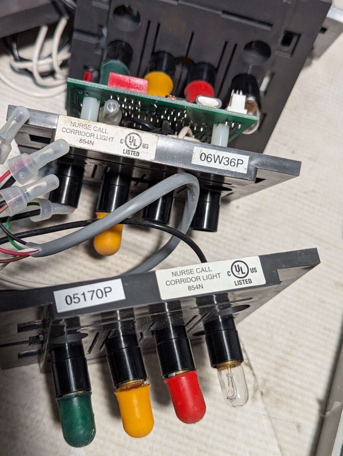 Lot of assorted Dukane nurse call station components: 4A2481B, 18B424, 9B2105