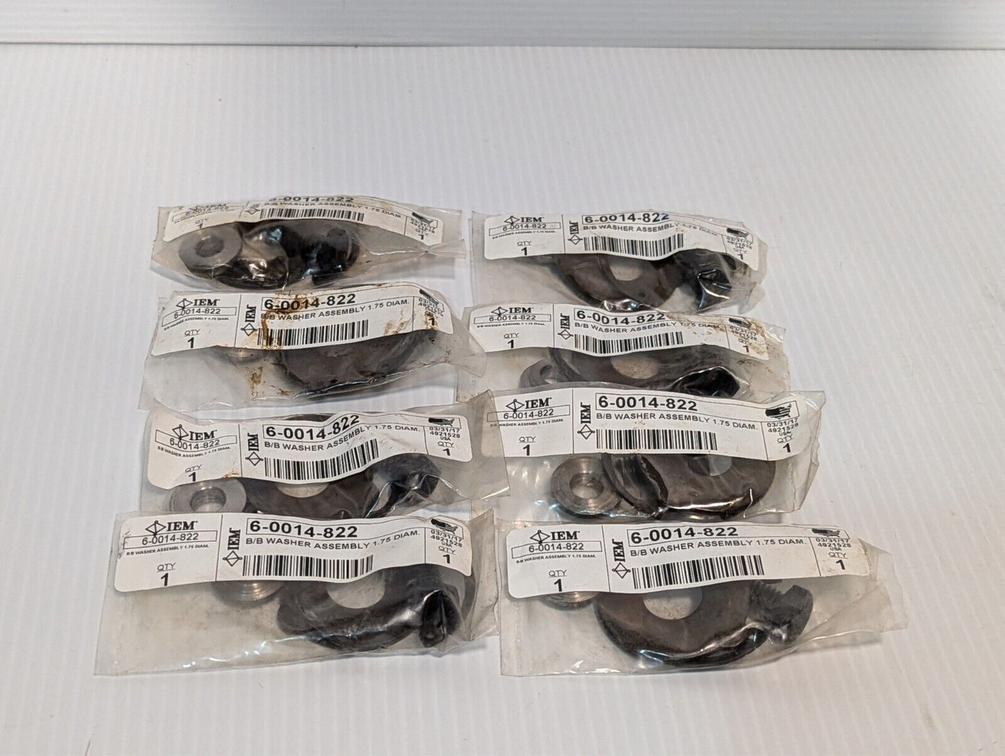 Lot of 8 IEM 6-0014-822 B/B Washer Assembly 1.75 Diam - Free Shipping+Returns