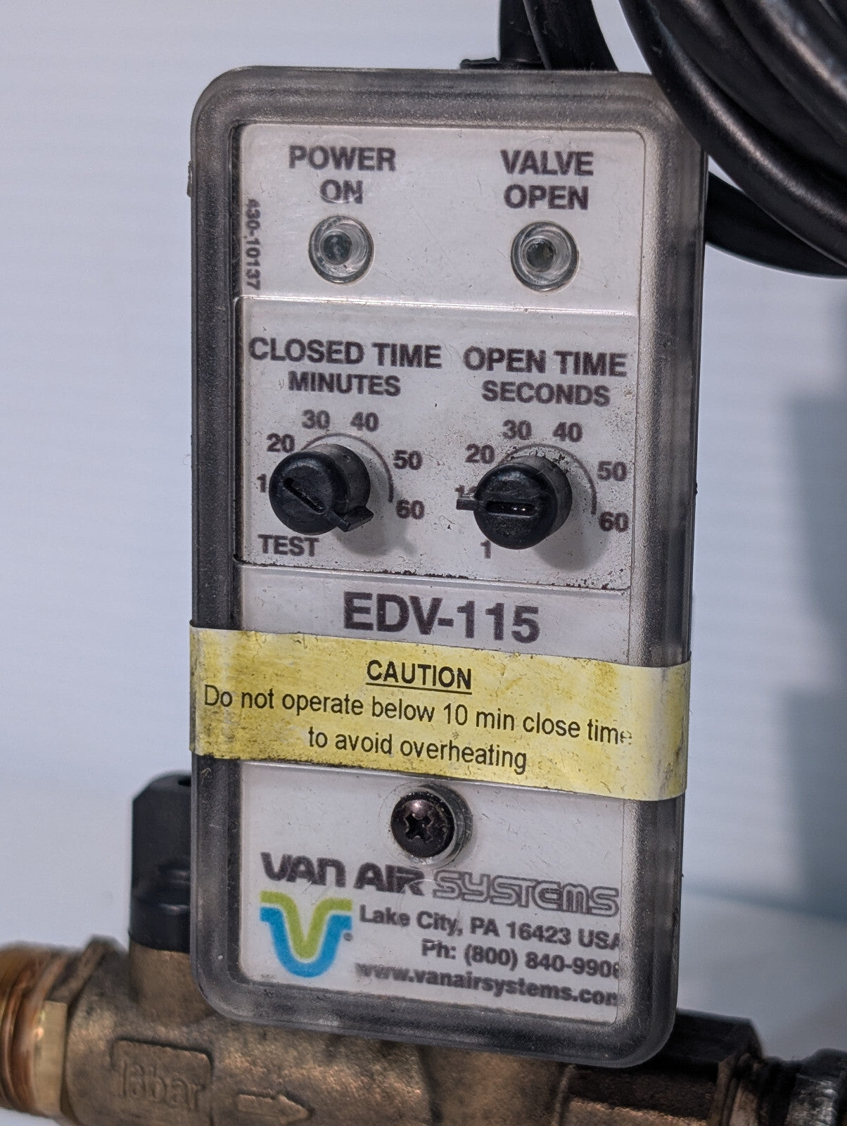 Van Air Systems EDV-115 Terminator Drain Valve, CS-728A, 39-10507, Made in USA
