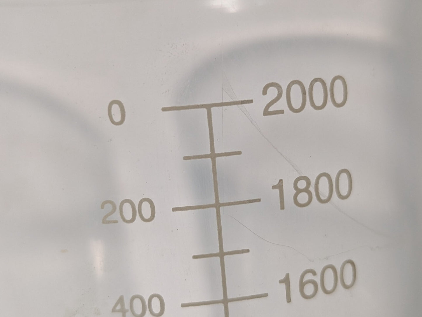 2000mL Borosilicate Glass Low Form Dual Scale Beakers