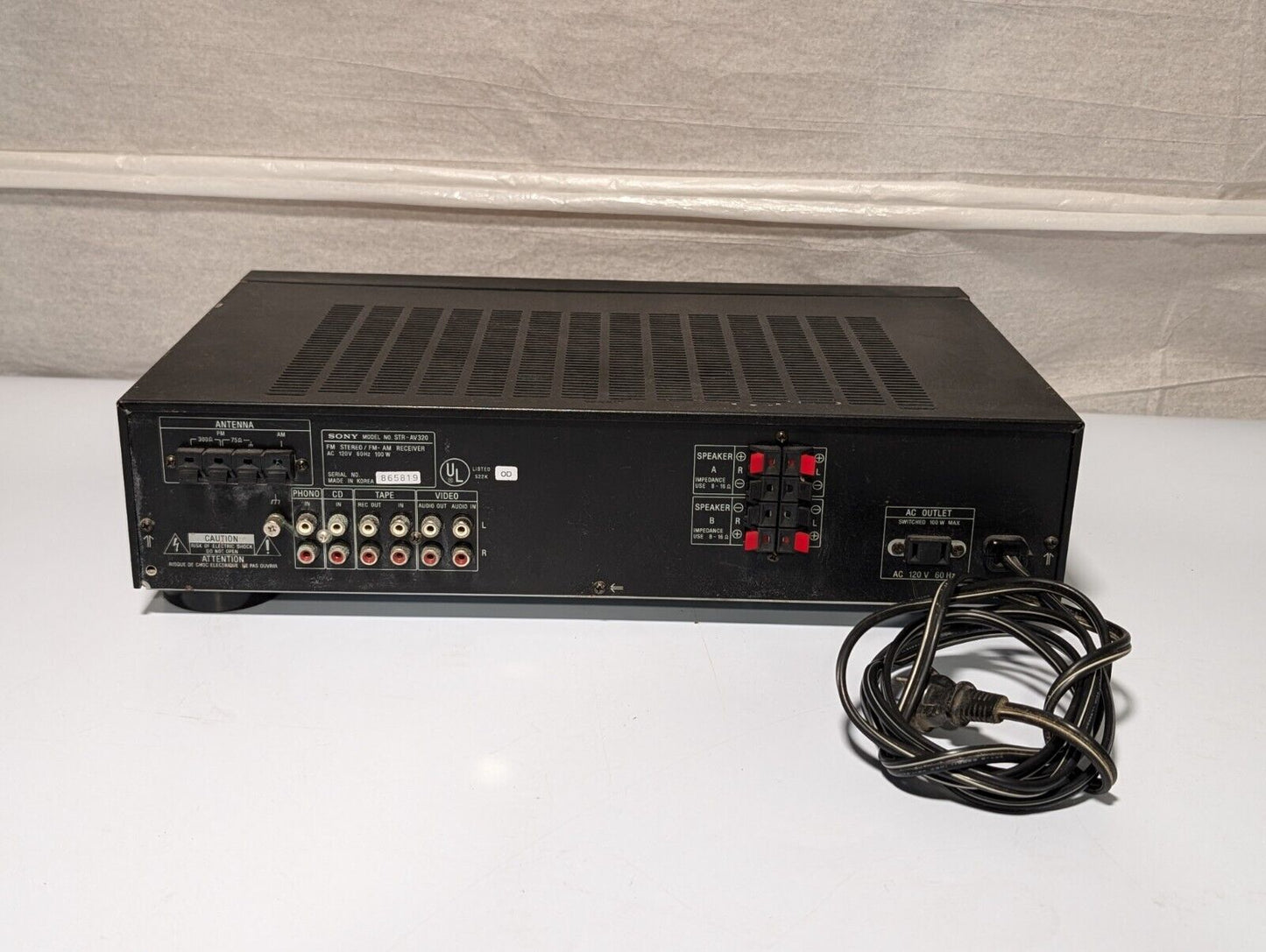 Sony STR-AV320 Stereo Amplifier, Audio/Video Control Center, 100W