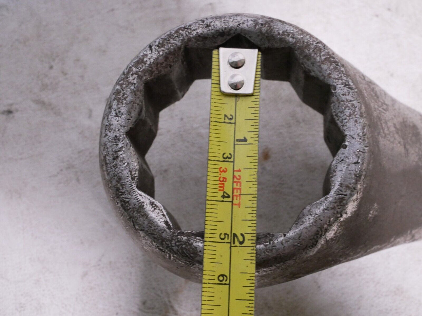 Unbranded large wrench, seemingly 1-7/8 inches by 2 inches, 25.5 inches length