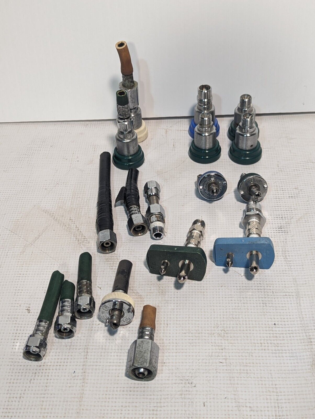 Lot of 18 Assorted Metal Hose Fittings As Shown - Free Shipping
