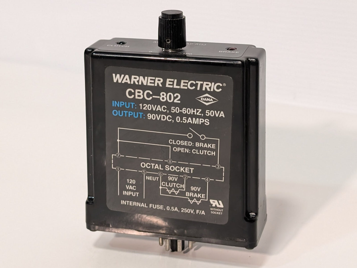 Warner Electric CBC-802 6002-448-001 Solid State Load Switching Power Supply