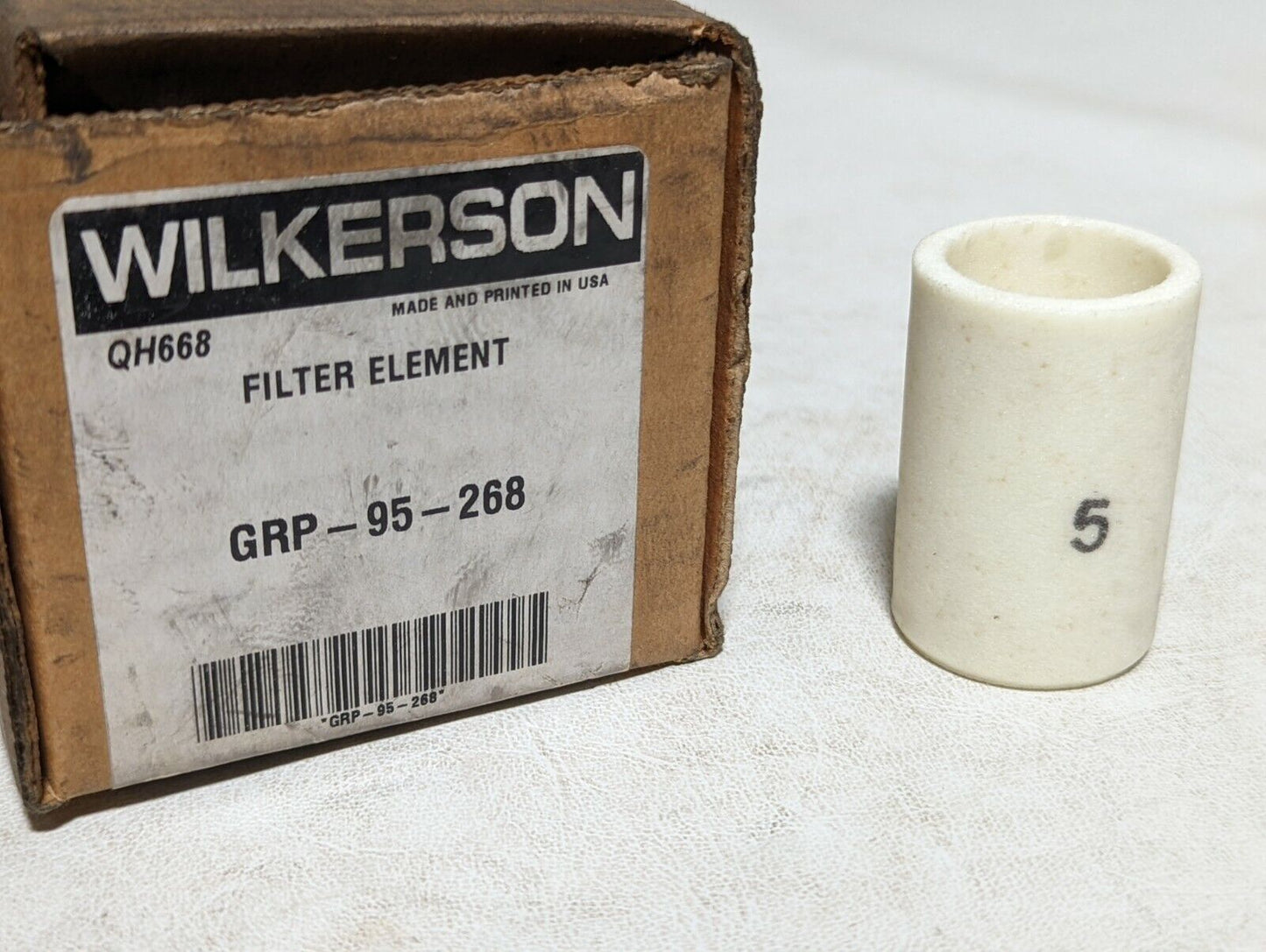 Lot of 7 Wilkerson GRP-95-268 filter elements, 5 micron