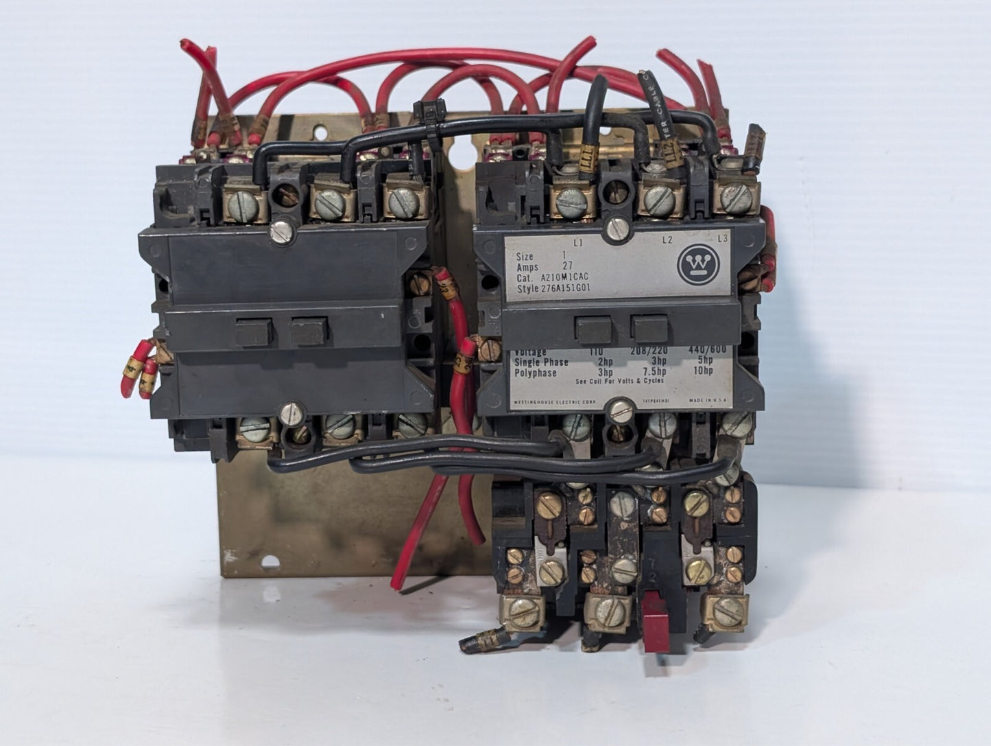 Westinghouse A210M1CAC Size 1 Motor Starter / Overload Relay Single + Polyphase