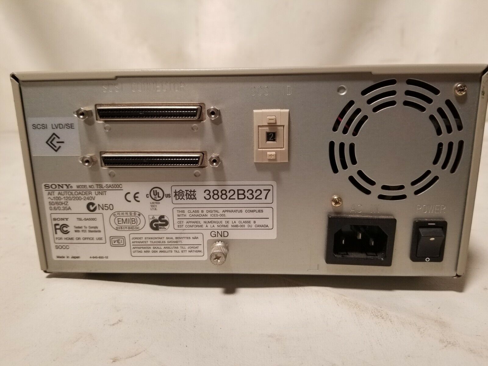 Sony AIT Autoloader Unit TSL-SA500C - Free Shipping