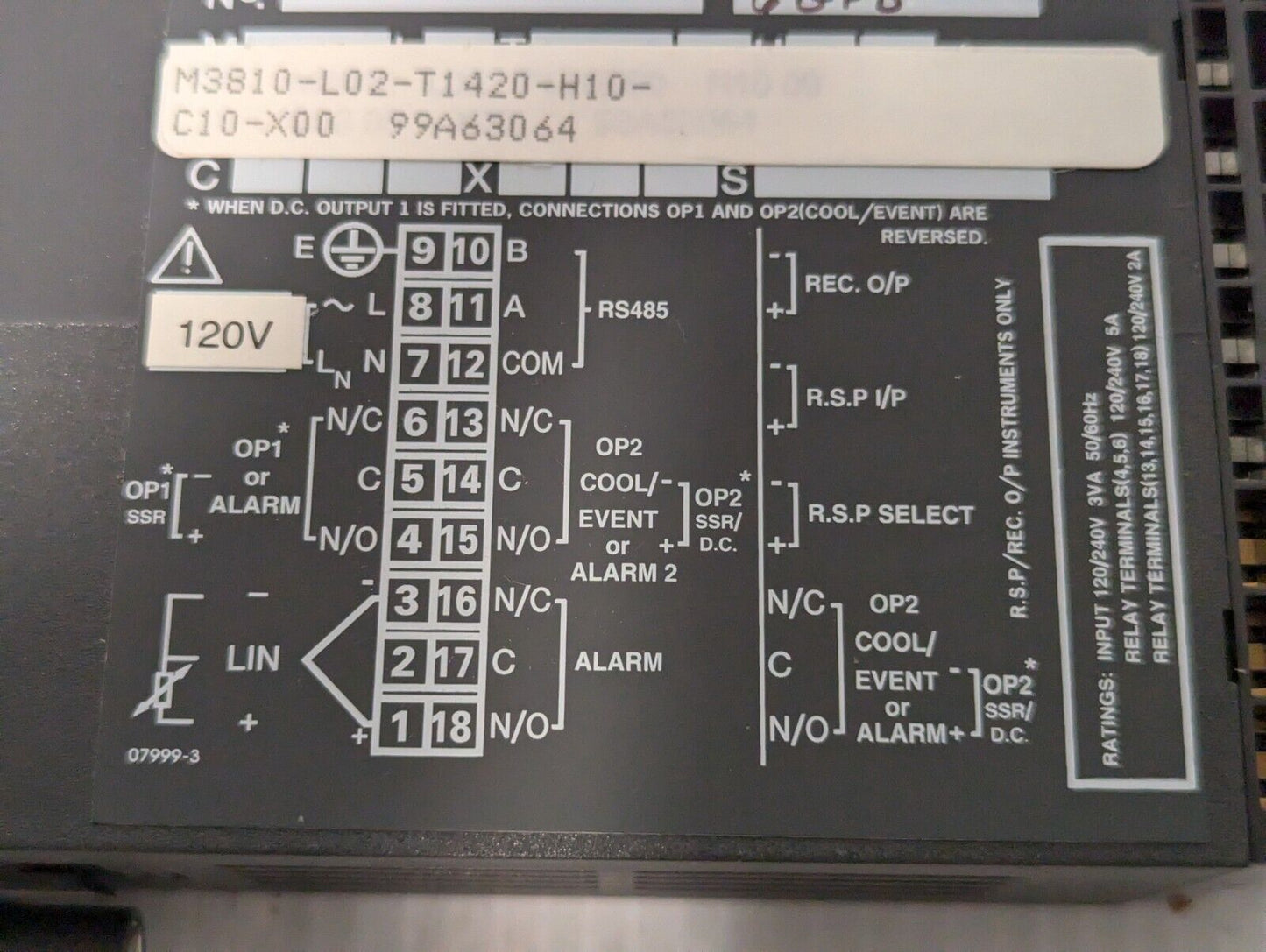 West Instruments M3810 L02 T1418 00 H10 Temperature Controller - Free Shipping