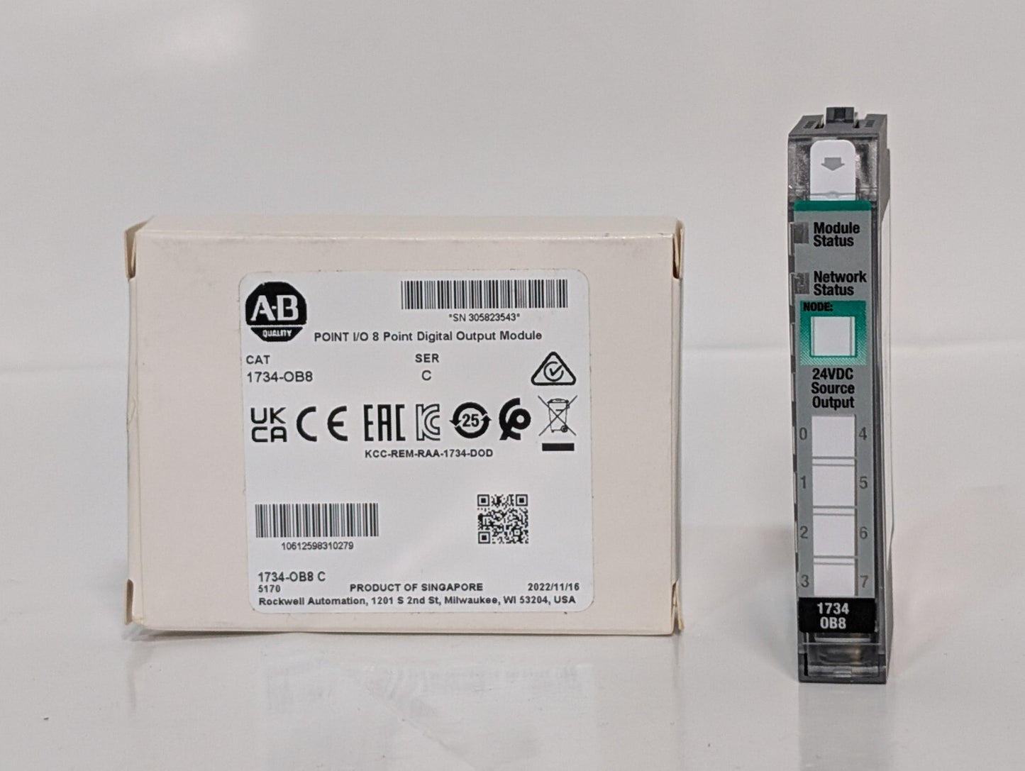 Allen Bradley 1734-OB8 Ser C Point I/O 8 Point Digital Output Module