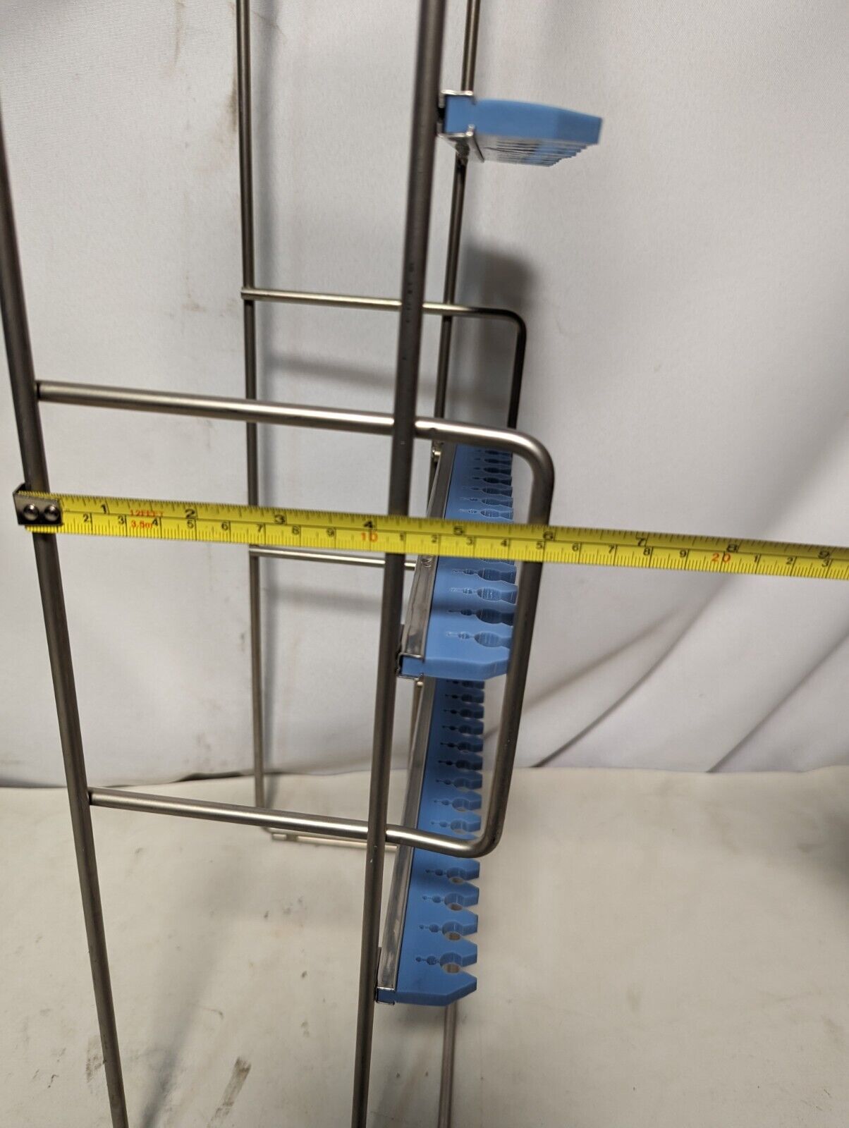 Wire and tubing organizer from medical facility, 24 in x 9.5 in x 6 in