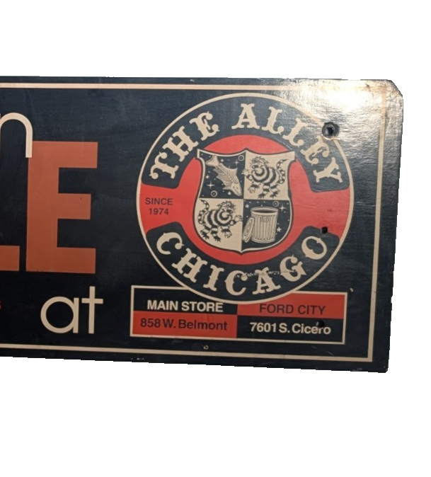 The Alley Chicago Harley Davidson Bus Stop Bench Ad Memorabilia Punk Moto Goth