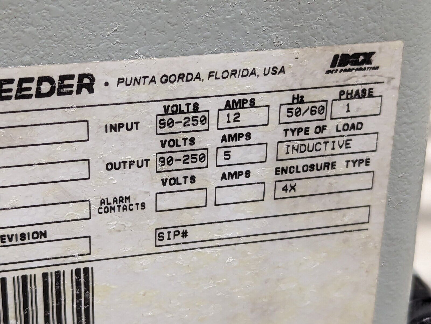 IDEX Pulsafeeder MCT430EAAXXX Pulsatrol Plus