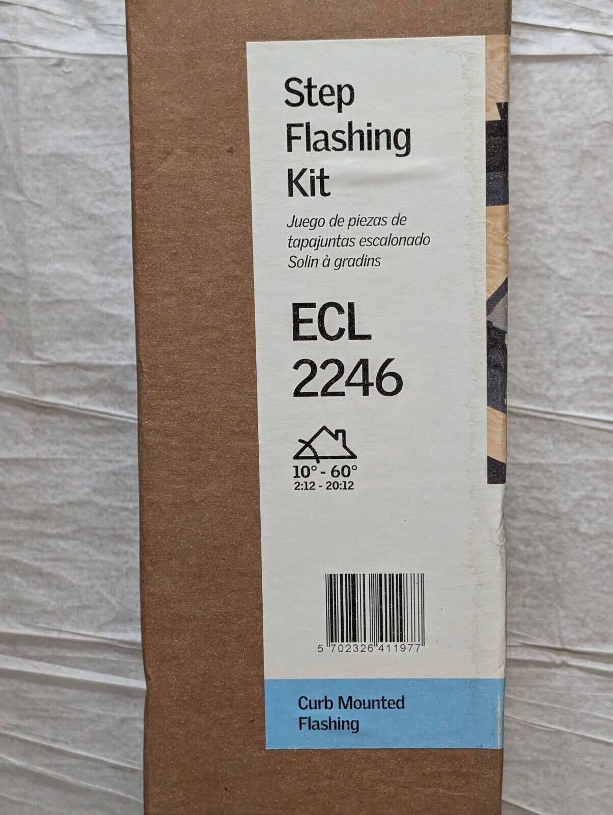 (1) VELUX Step Flashing Kit ECL 2246 Curb Mounted Flashing -NEW/SEALED-